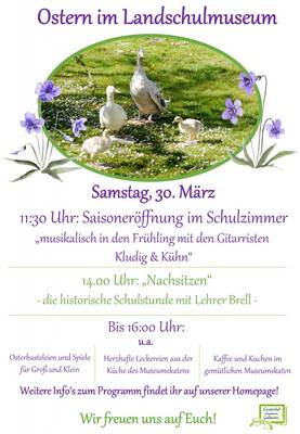 2024 03 18 Plakat für das Osterfest © Landschulmuseum Göldenitz