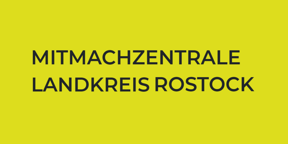 Schriftzug Mitmachzentrale Landkreis Rostock ©Mitmachzentrale Landkreis Rostock