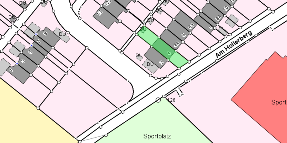 Lageplan eines Wohnortes © Landkreis Rostock