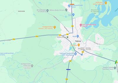 Anlage 1 - Karte mit den Versammlungsorten