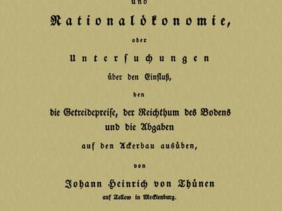 Urkunde "Isolierter Staat" isolierte staat 1826