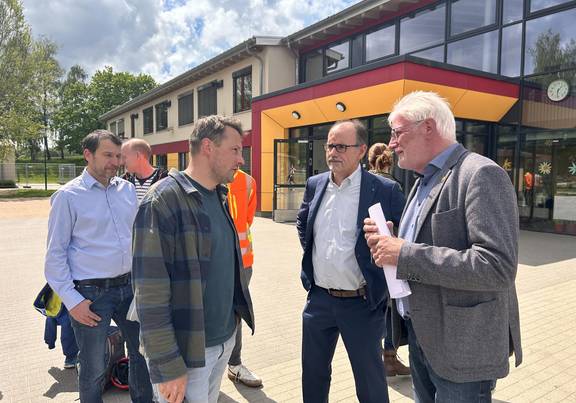 Der Bürgermeister von Thulendorf, Sandro Geister, hat das Projekt auf Gemeindeseite mitbegleitet / Landkreis Rostock
