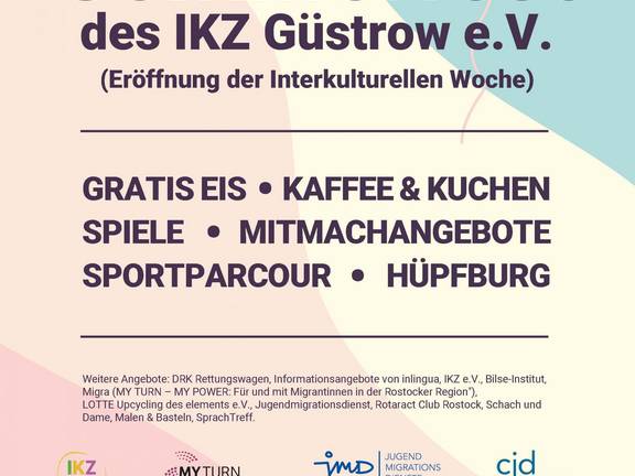 Sommerfest des IKZ Güstrow e.V. - Eröffnung der Interkulturellen Wochen © IKZ Güstrow e.V. Sommerfest des IKZ Güstrow e.V. - Eröffnung der Interkulturellen Wochen