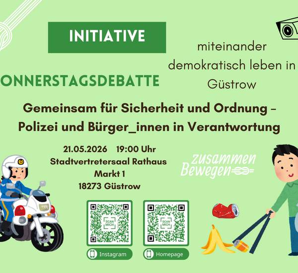 03 QF mit QR Codes jpeg Initiative "miteinander demokratisch leben in Güstrow" c/o Dr. Henning Eschenburg, 18273 Güstrow