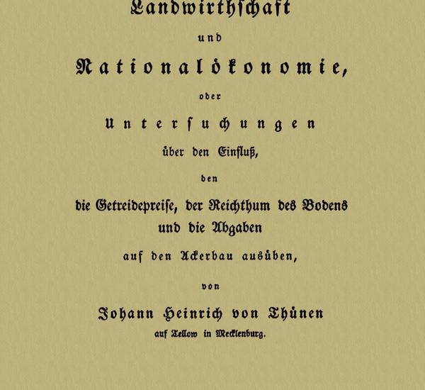 Urkunde "Isolierter Staat" isolierte staat 1826