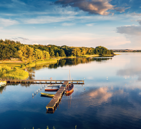 Eine Badestelle am Güstrower Inselsee