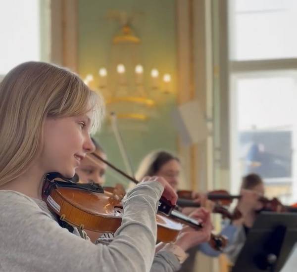 Probe für die Aufführung des Musicals "Götterolympiade"