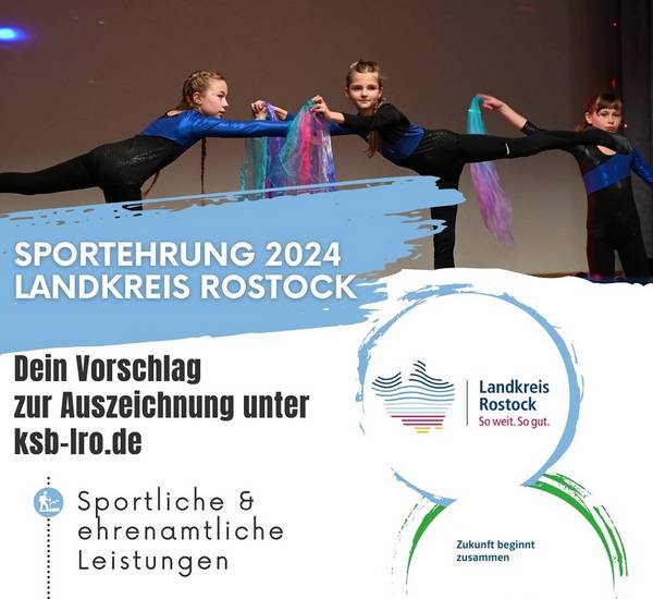 Flyer Sportehrung 2024 Landkreis Rostock